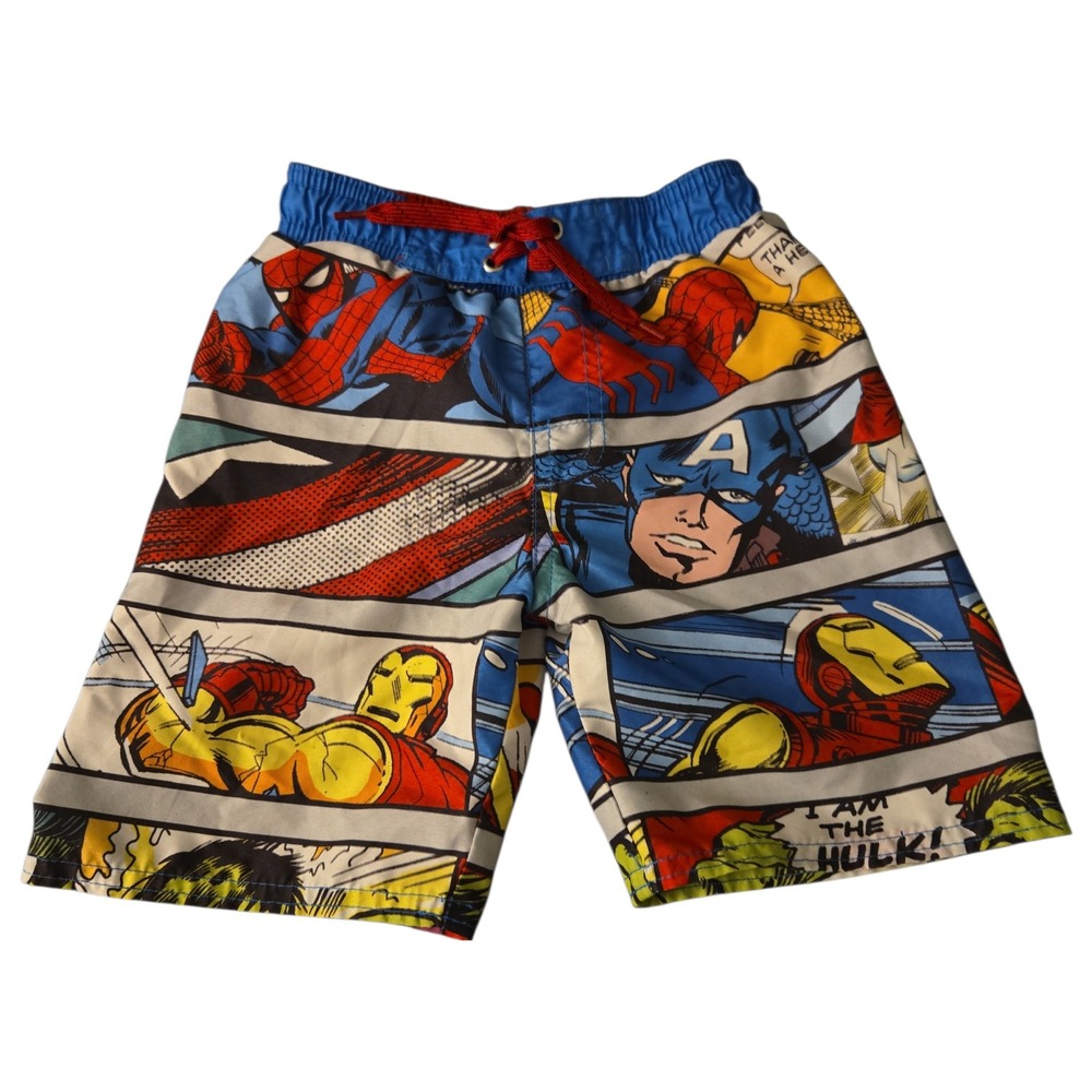 Marvel Comics Superheros Boys‎ Swim Trunks Size 4